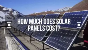 HOW MUCH DOES A SOLAR PANEL COST