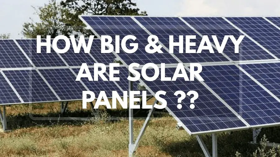 What is the size of a solar panel & weight of a solar panel?