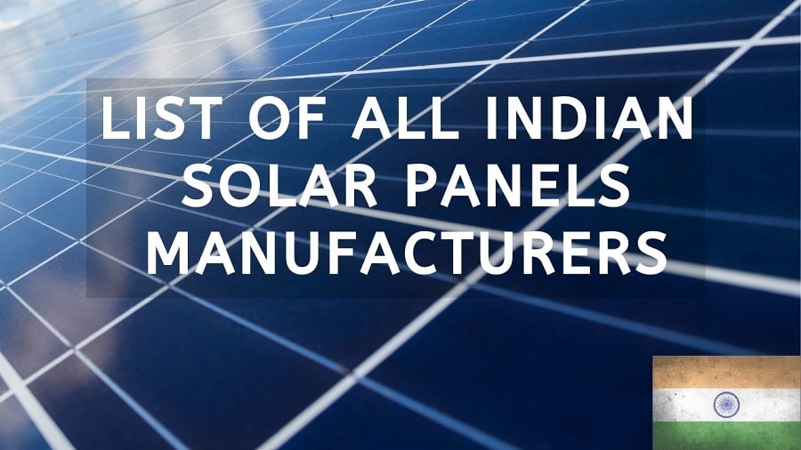 40 Indian Solar Panels Manufacturer (2020)