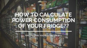 What is the power consumption of a refrigerator?