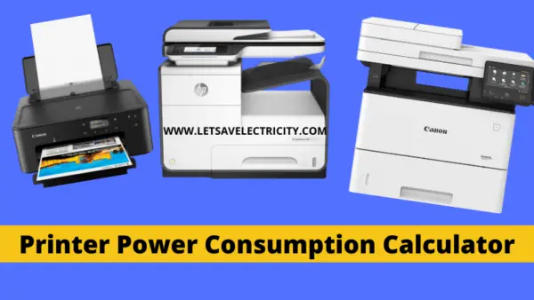 Printer Power Consumption Calculator