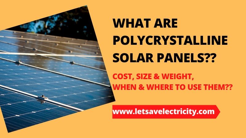 What are Polycrystalline solar panels?