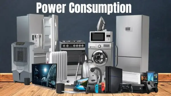 household appliances power consumption