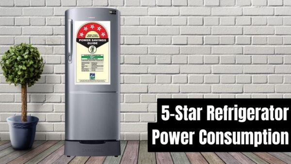 power consumption of 5-star refrigerator